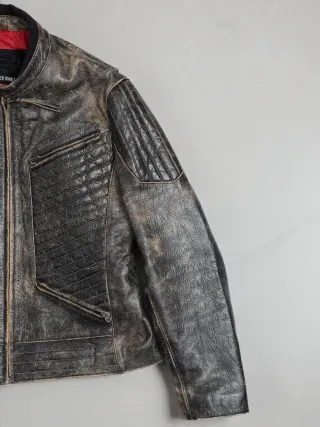 Chaqueta Cuero Biker Harley Davidson Talla XL