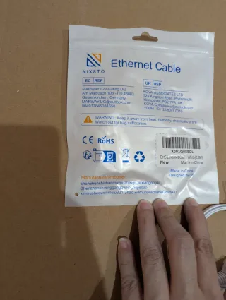 Cable de red Ethernet 50 cm Blanco