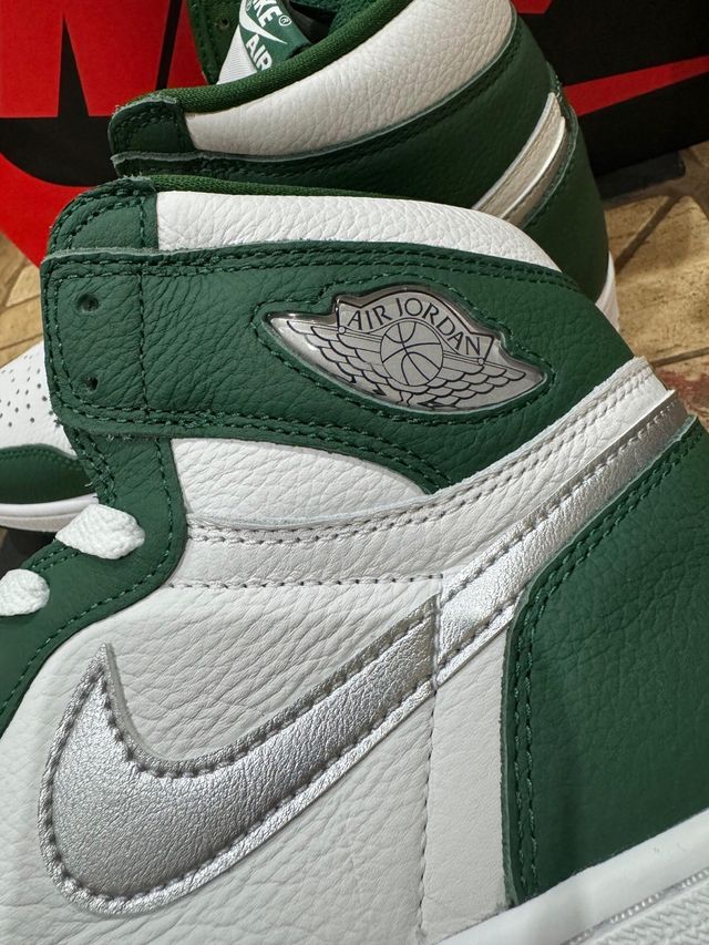 Jordan 1 Retro High Gorge Green Plata