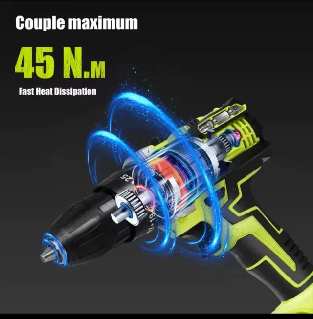 Trapano Avvitatore Senza Fili (2 Batterie)