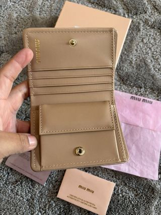 Portafoglio Miu Beige