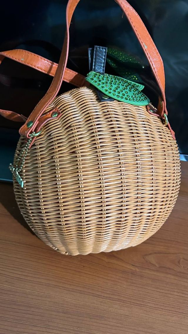 Borsa Kontessa Zucca Arancione e Verde