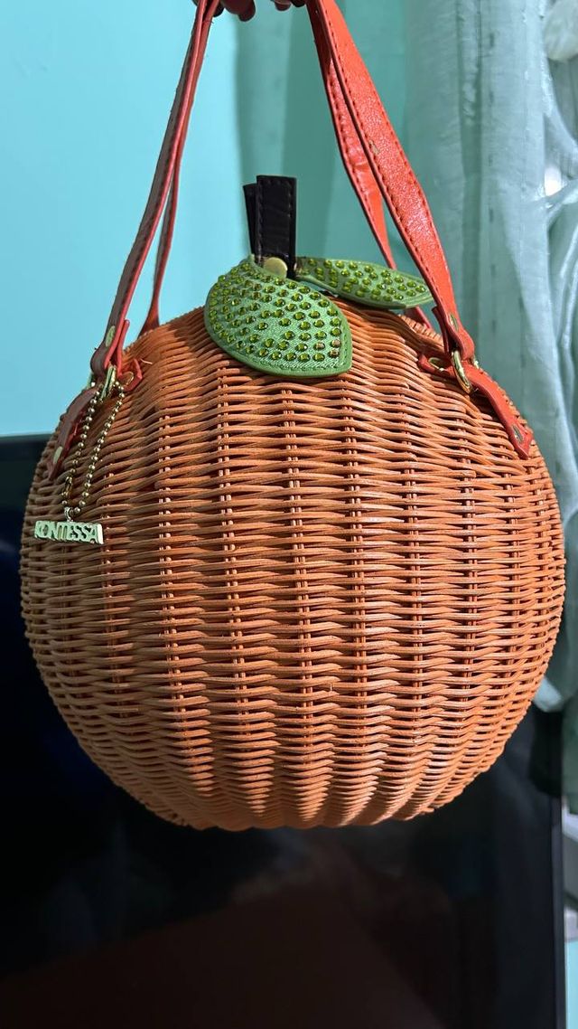 Borsa Kontessa Zucca Arancione e Verde