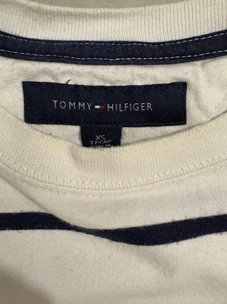 Camiseta Tommy Hilfiger Rayas Azul y Blanca