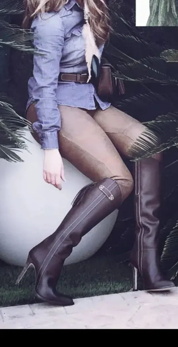 Botas altas tacón mujer