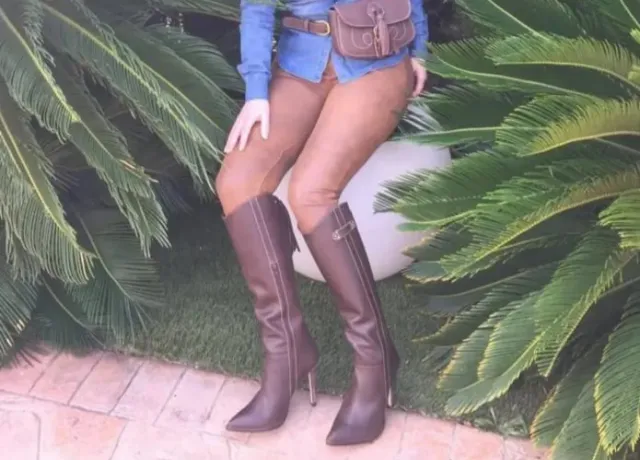 Botas altas tacón mujer