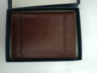 Billetera Banesto de piel Marrón.