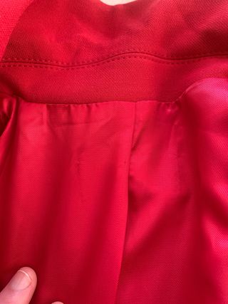 Chaqueta roja doble botonadura