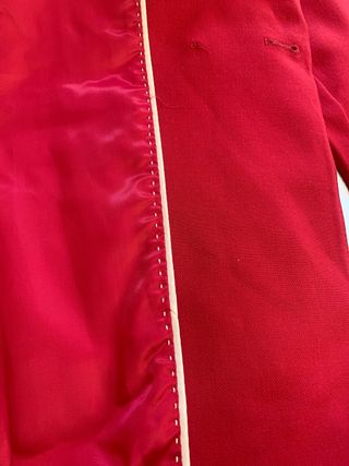 Chaqueta roja doble botonadura