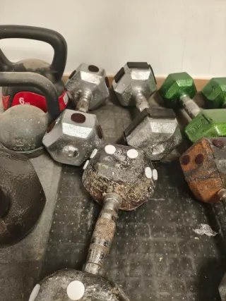 Mancuernas 10, 15 y 20 kg