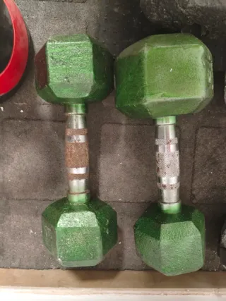 Mancuernas 10, 15 y 20 kg