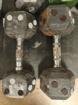 Mancuernas 10, 15 y 20 kg