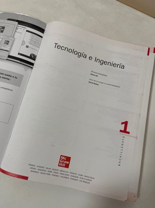 Tecnología e Ingeniería 1.º Bachillerato