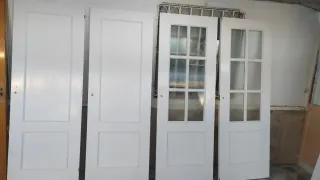 Puertas blancas para habitación y salón