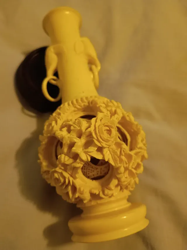 Puzzle 7 sfere di Canton in falso avorio