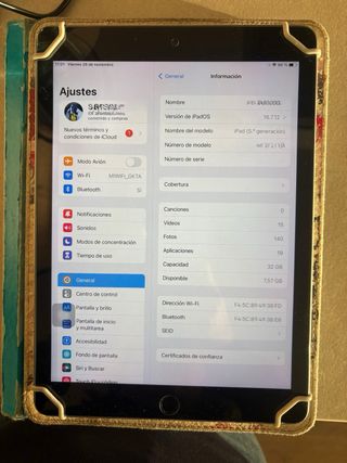 iPad Apple Argento/Nero