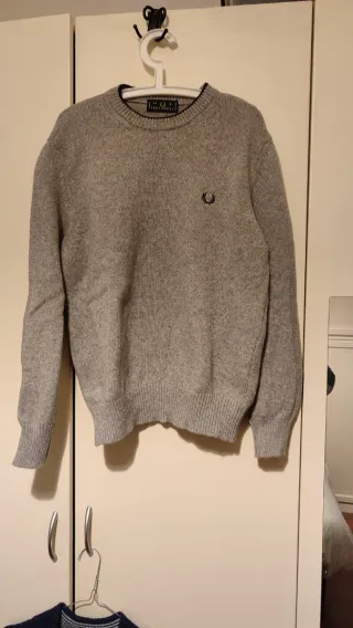 Maglione Fred Perry Grigio Invernale taglia L.