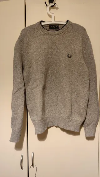 Maglione Fred Perry Grigio Invernale taglia L.