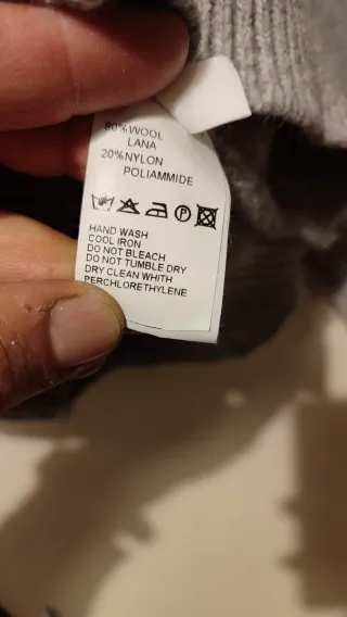 Maglione Fred Perry Grigio Invernale taglia L.