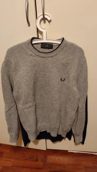 Maglione Fred Perry Grigio Invernale taglia L.