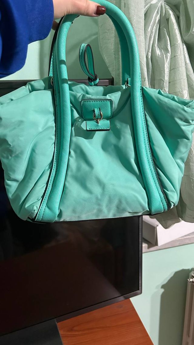 Borsa a mano color teal