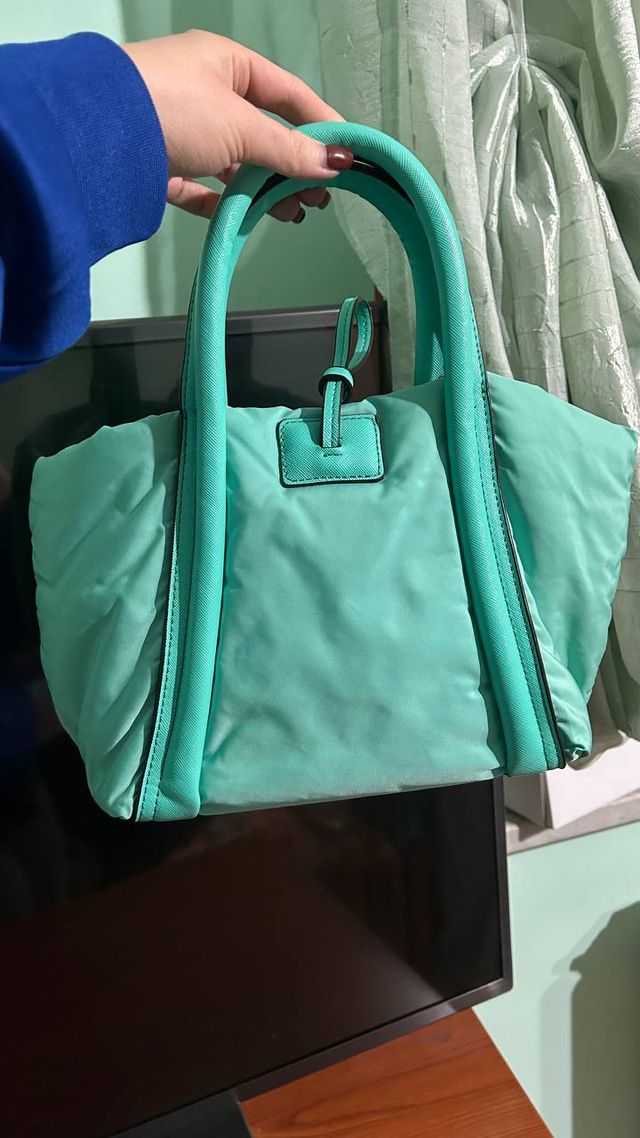 Borsa a mano color teal