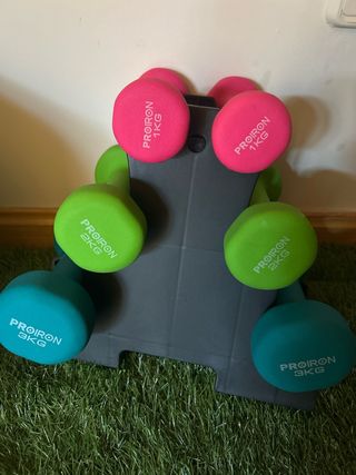 Pack Mancuernas PROIRON + Soporte
