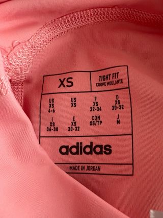 Adidas Leggings Ceñidos Mujer Talla XXS Rosa