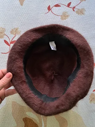 Cappello in Angora Marrone