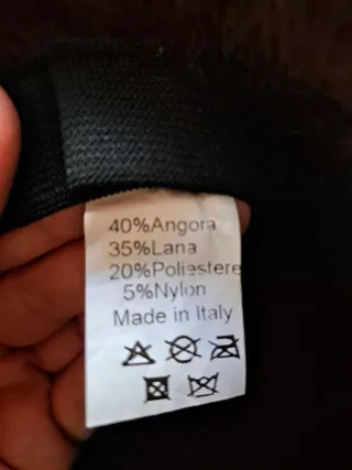 Cappello in Angora Marrone