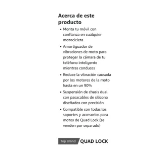 Amortiguador vibración motos, quad