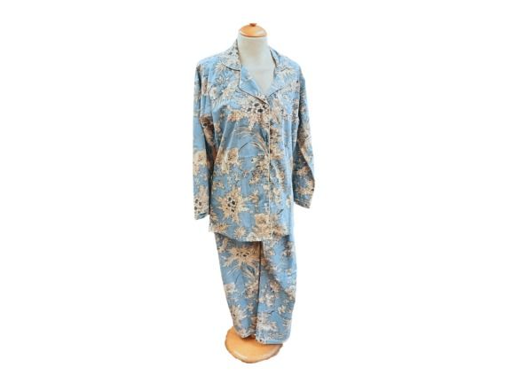 Pigiama cotone donna floreale