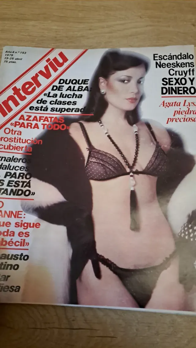 Dos miticos Interviu  Marta Sanchez Agata Lys