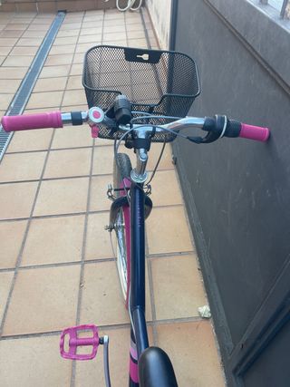 Bicicleta niña Decathlon azul y rosa