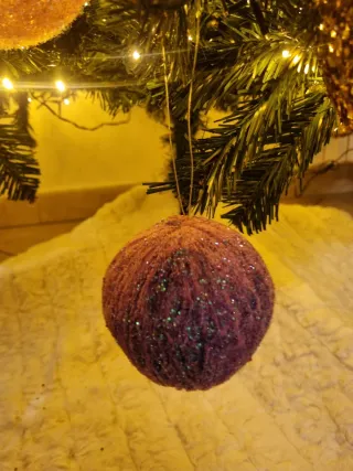 Palline di Natale in tessuto