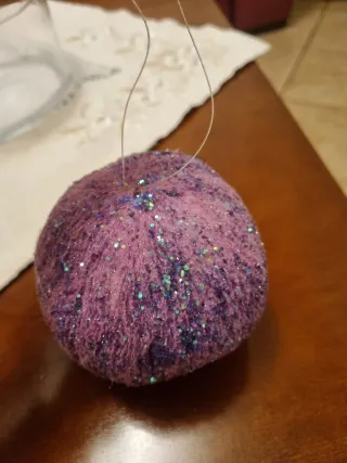 Palline di Natale in tessuto