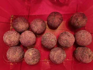 Palline di Natale in tessuto