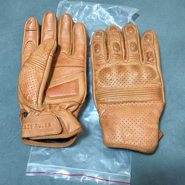 Guantes de moto cuero 100% talla XL / 9,5