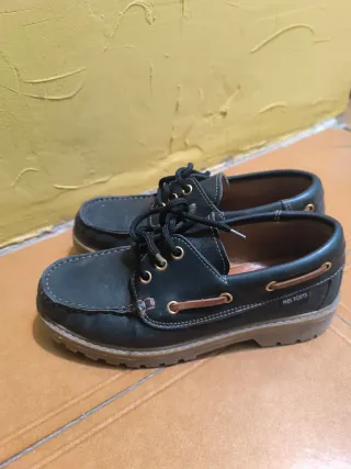 Zapatos náuticos hombre negros