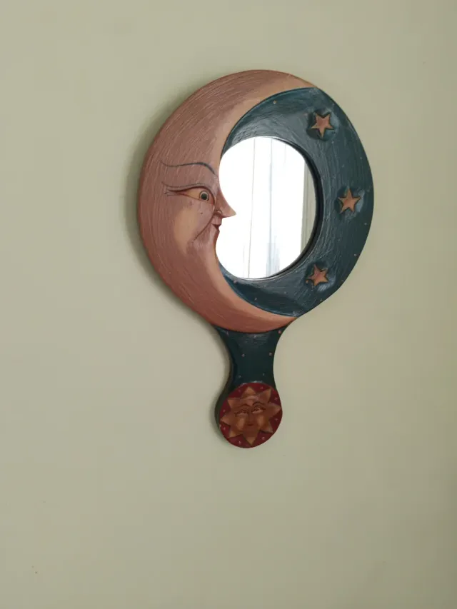 Specchio da Parete Luna e Stelle