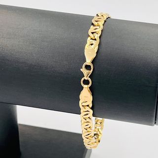 PULSERA TIPO CARTIER TIGRE HUECA 6MM 18K