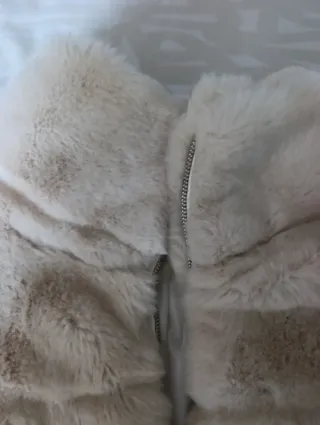 Abrigo de pelo beige