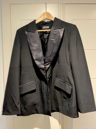 Traje Negro Tipo Smoking Mujer