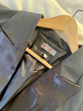 Traje Negro Tipo Smoking Mujer