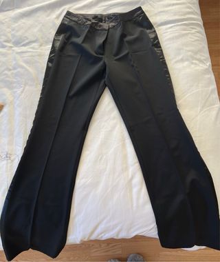 Traje Negro Tipo Smoking Mujer