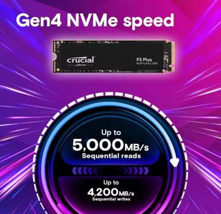 Crucial P3 Plus 2TB SSD NVMe PCIe 4.0 sin estrenar