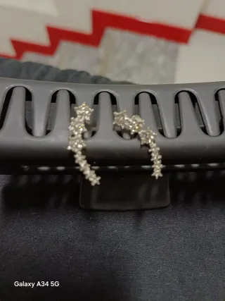 Orecchini donna argento a forma di stella