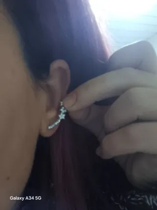 Orecchini donna argento a forma di stella