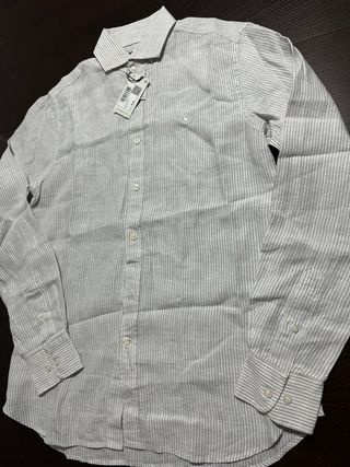 Camisa El Ganso Rayas Gris Talla S