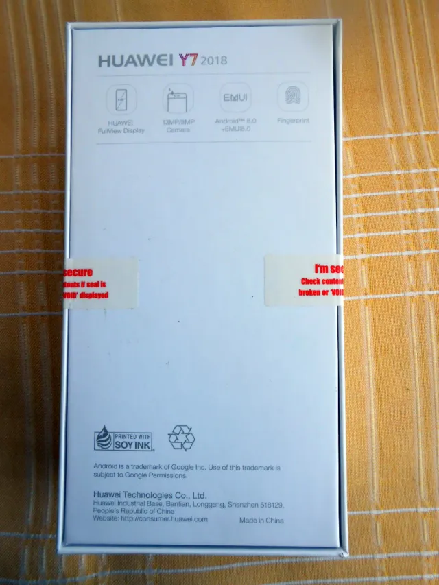 Huawei Y7 nuevo precintado